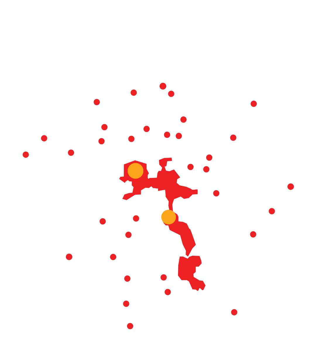 mapa rozvozu